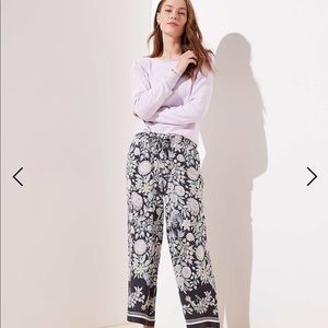 Petite Garden Fluid Drawstring Pants